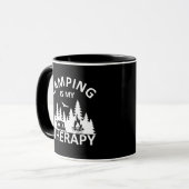 Camping ist mein Therapiewitterungsmotto Tasse (Vorderseite Links)
