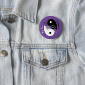 Camping ist mein Zen Ying Yang Teardrop Trailer Button (Beispiel)