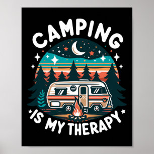 Camping ist meine Heilferien Sommerferien Familien Poster