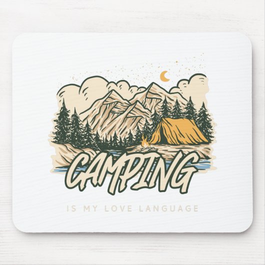 Camping ist meine Liebe Mousepad (Vorne)