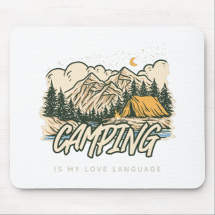 Camping ist meine Liebessprache Mousepad