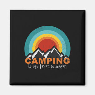 Camping ist meine Lieblingsjahreszeit Lustige Camp Magnet