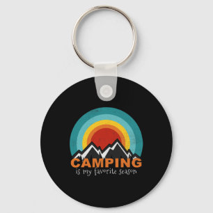 Camping ist meine Lieblingsjahreszeit Lustige Camp Schlüsselanhänger