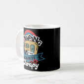 Camping ist meine Lieblingstherapie Funny Wanderca Kaffeetasse (Vorderseite Links)