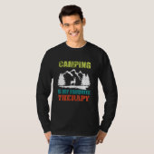 Camping ist meine Lieblingstherapie T-Shirt (Vorne ganz)