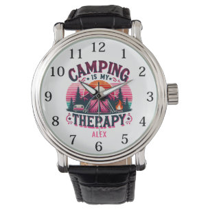 Camping ist meine Therapie Armbanduhr
