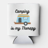 Camping ist meine Therapie auf einem Can Cooler Dosenkühler (Vorderseite)
