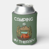 Camping ist meine Therapie Camping Liebhaber Dosenkühler (Kanne Vorderseite)
