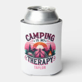 Camping ist meine Therapie Dosenkühler (Kanne Vorderseite)