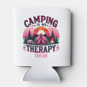 Camping ist meine Therapie Dosenkühler (Rückseite)