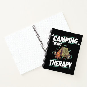 Camping ist meine Therapie für die Freiluft Notizblock