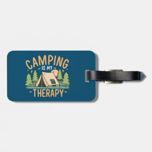 Camping ist meine Therapie Gepäckanhänger