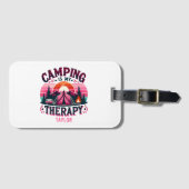 Camping ist meine Therapie Gepäckanhänger (Vorderseite (Horizontal))