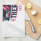 Camping ist meine Therapie Geschirrtuch (Viertel Falte)