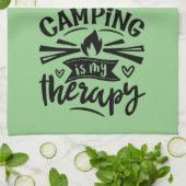 Camping ist meine Therapie Geschirrtuch (Gefaltet)