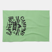 Camping ist meine Therapie Geschirrtuch (Horizontal)