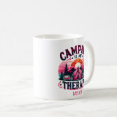 Camping ist meine Therapie Kaffeetasse (VorderseiteRechts)