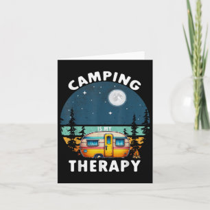Camping ist meine Therapie Karte