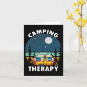 Camping ist meine Therapie Karte (Gelbe Blume)