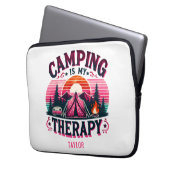 Camping ist meine Therapie Laptopschutzhülle (Vorderseite Links)
