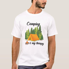 Camping ist meine Therapie lebhaft Sommer T - Shir T-Shirt