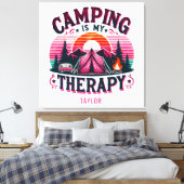 Camping ist meine Therapie Leinwanddruck (Insitu (Schlafzimmer))