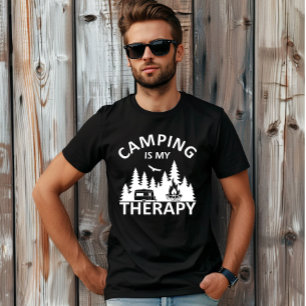 Camping ist meine Therapie lustiger Camper-Slogan T-Shirt