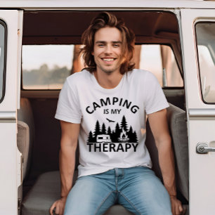Camping ist meine Therapie lustiger Camper-Slogan T-Shirt