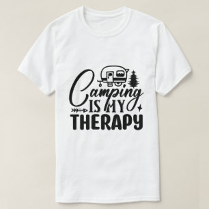 Camping ist meine Therapie Lustiges Outdoor-Abente T-Shirt