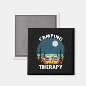 Camping ist meine Therapie Magnet (Vorderseite/Rückseite)