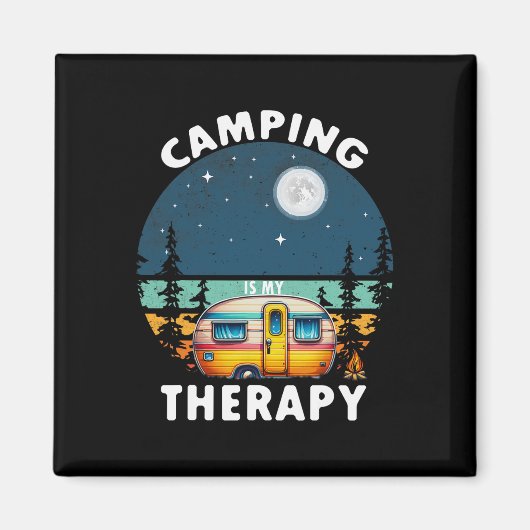 Camping ist meine Therapie Magnet (Vorne)