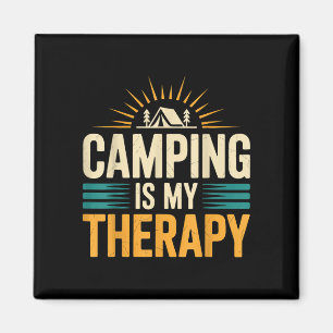 Camping ist meine Therapie Magnet