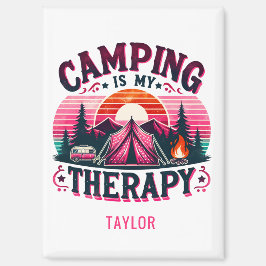 Camping ist meine Therapie Magnet