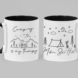Camping ist meine Therapie & Million Star Hotel Zi Tasse