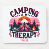 Camping ist meine Therapie Mousepad (Vorne)