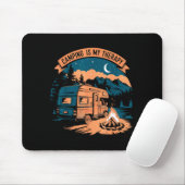Camping ist meine Therapie Mousepad (Mit Mouse)