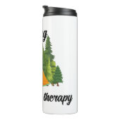 Camping ist meine Therapie niedlich Thermosbecher (Nach rechts gedreht)
