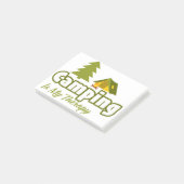 Camping ist meine Therapie Post-it Klebezettel (angewinkelt)