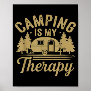 Camping ist meine Therapie Poster