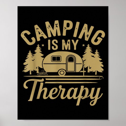 Camping ist meine Therapie Poster (Vorne)