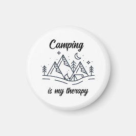 Camping ist meine Therapie schlicht und elegant Magnet
