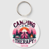 Camping ist meine Therapie Schlüsselanhänger (Rückseite)