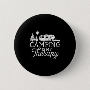 Camping ist meine Therapie Shirt 5th Wheel Camper  Button