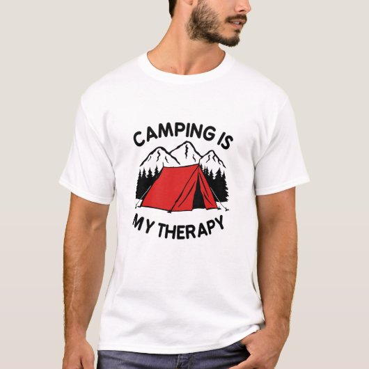Camping ist meine Therapie T-Shirt (Vorderseite)