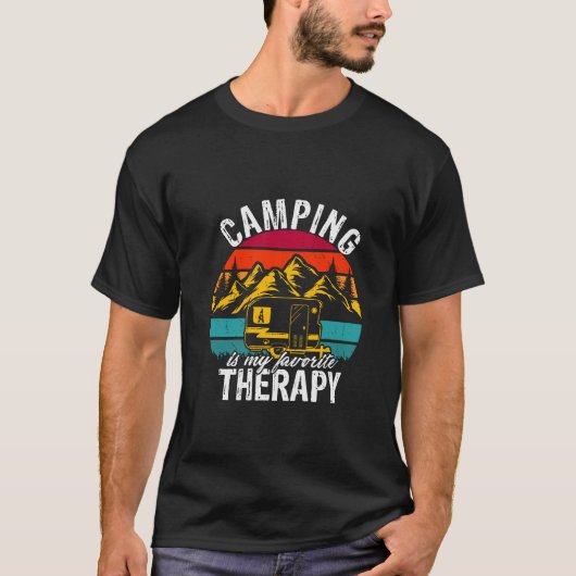 Camping ist meine Therapie T-Shirt (Vorderseite)