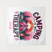 Camping ist meine Therapie Wandteppich (Vorderseite (Horizontal))