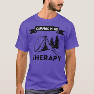 Camping ist meine Therapie Zubehör vintage T-Shirt