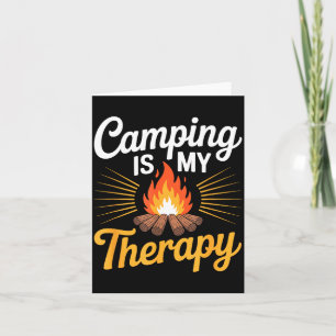 Camping ist Therapie-Camp-Camper Outdoor-Abenteuer Karte