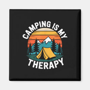 Camping ist Therapie-Camp Camper Outdoor-Abenteuer Magnet