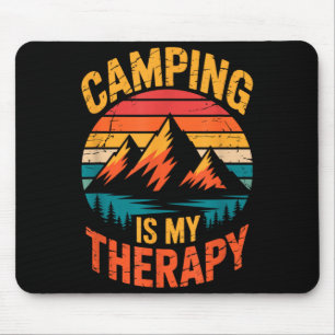 Camping ist Therapie-Camp Camping Outdoor-Abenteue Mousepad